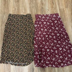 Bundle of 2 Old Navy Floral Women’s Skirts | Medium